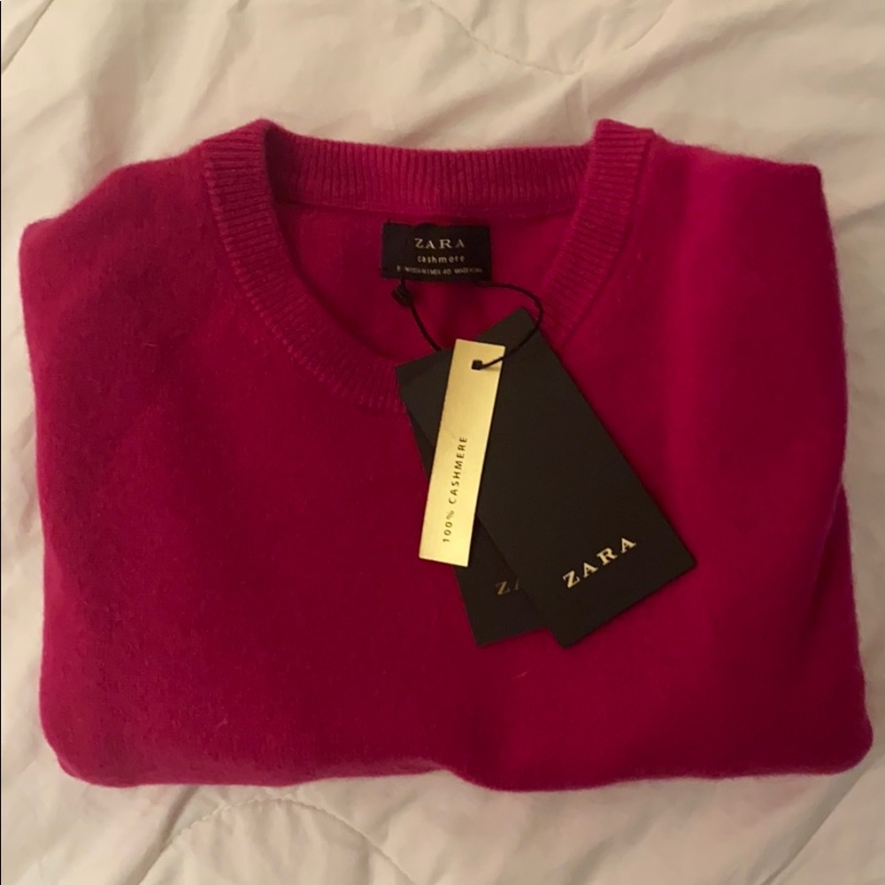 Men’s Pink Zara Cashmere Sweater